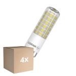 Mehrfachpackung 4x Osram Spezial T Slim LED B15d Klar 6.5W 806lm - 827 Extra Warmweiß | Ersatz Für 60W