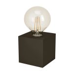 Eglo Tischlampe Prestwick 2 Stahl Bronze | IP20 - Geeignet für 1x E27 